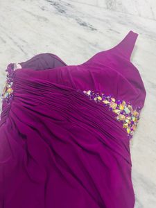 Side Cut One Shoulder Designer Dress