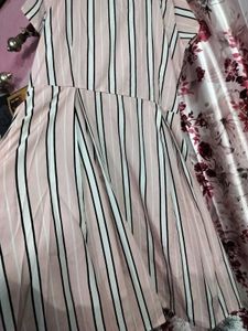 Striped Fit &amp; Flare Dress
