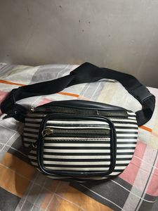Striped Waist Bag
