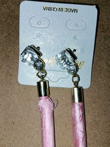 Pink tassel Earrings