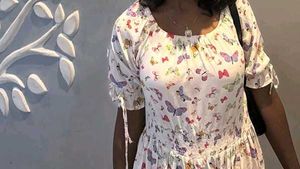 Butterfly Print Dress