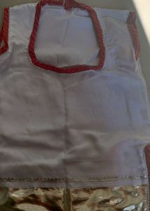 White Organza Rajputi Poshak 💗