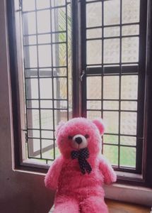 Pink Teddy Bear with Bowtie