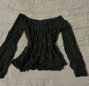 Stylish Black Long Sleeve Top