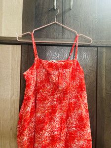 Red Print Sundress