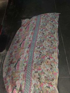 Elegant Floral Kurta Set(( Naira cut suit set ☺️