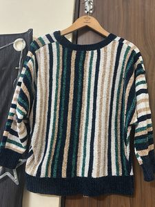 Striped Knit Sweater