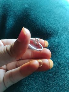 Silver Leaf Ring