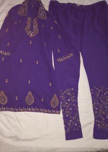 Purple Kurta Set