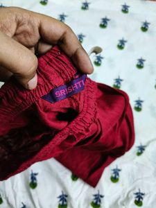 Srishti Pure Cotton Reddish Maroon Chudidar Salwar
