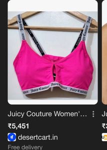 Juicy Couture Pink Bralette