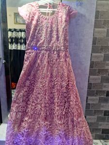 Pink Net Gown