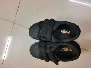 Canvas Black School Shoes Size 8