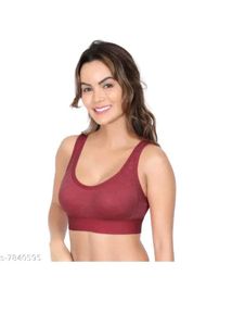 FRESH LOOK Women Non-padded Sports Bra Moulded Cup