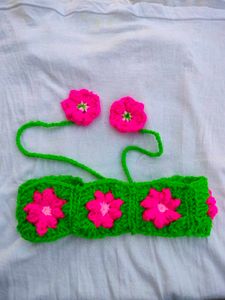 Floral Crochet Headband