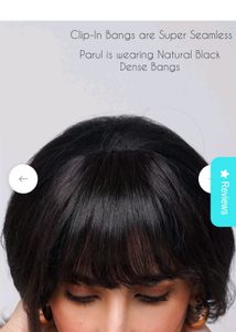 CLIP IN-BANGS | Human Hair |