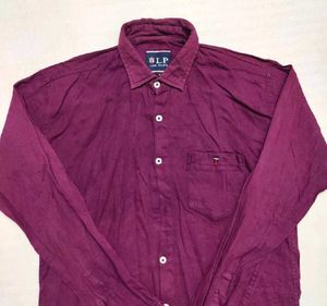 Louis Philippe Solid Shirt | Chest 38