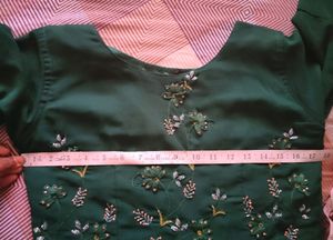 beautiful green gown with duppata