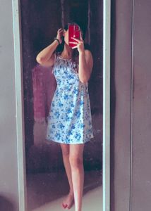 meesho Floral Mini Dress