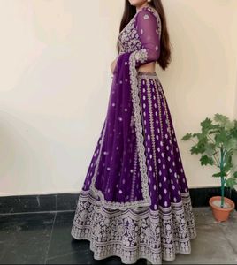 Elegant Purple Lehenga Choli