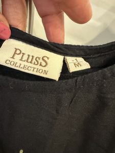 40 Inch Bust Beautiful Black Embroidered Dress