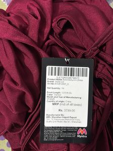 Maroon Bodycon Dress