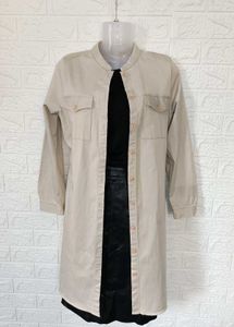 Korean khaki shirt /dress