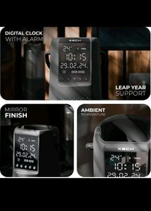 (NEW) XECH- DIGITAL CLOCK WITH SPEAKER AND Holder