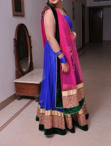 Lehenga For Festival / Weddings Peacock Color