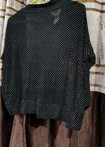 SALE! White And Black Bobby Printed Shrug