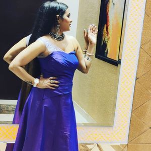 Elegant Purple Gown