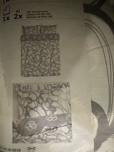 🛏️ IKEA KLANGLILJA Duvet Cover Set (Full/Queen)