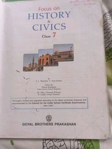 History And Civics Book For Class 7th
