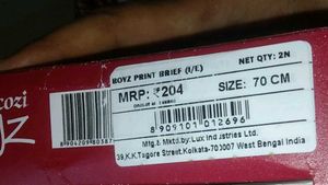 Lux Cozi Boyz Red Printed Briefs