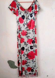 Floral Satin Nighty