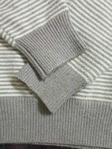 Striped Knit Collared Sweater