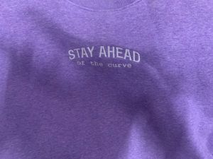 Purple Graphic Sweatshirt
