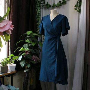 Blue Wrap Dress