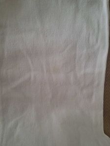 White High-Waist Straight-Leg Jeans