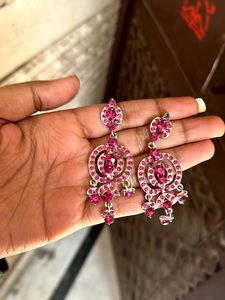 Pink Studded Earrings
