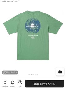 The North Face Green Earth Day Graphics TShirt