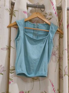 Cute Blue Crop Top