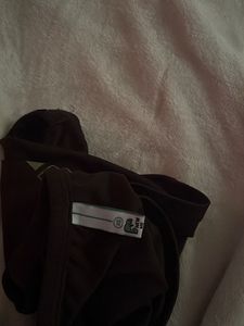 Brown Graphic Tube Top