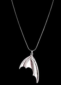 Y2k Grunge Devil Feather Necklace