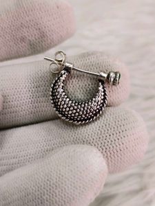 Pure Silver Green Stone Bali