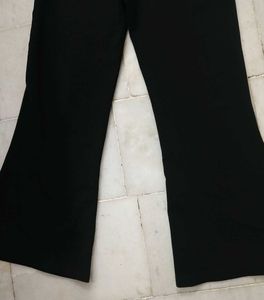 Black bell bottom trouser &amp; pant