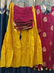 Kurta Sharara Dupatta Suit  &amp;  Surprise  Gift