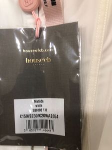 House of CB Matilda White Puff Sleeves Mini Dress