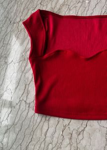 Red Crop Top