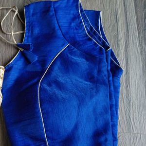 Blue Readymade Saree Blouse